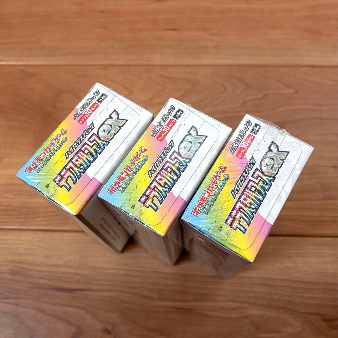 【新品未開封】ポケモンカードゲーム テラスタルフェスex シュリンク付き3BOX