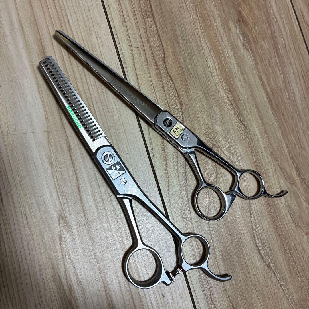 白鳥　ストレートシザー　セニングシザー　2点セット