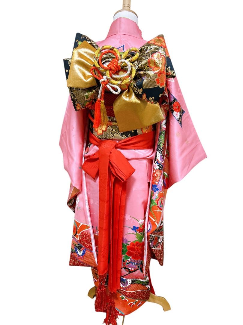 本格正絹着物♡七五三　7歳　女の子　セット　一式　ピンク系