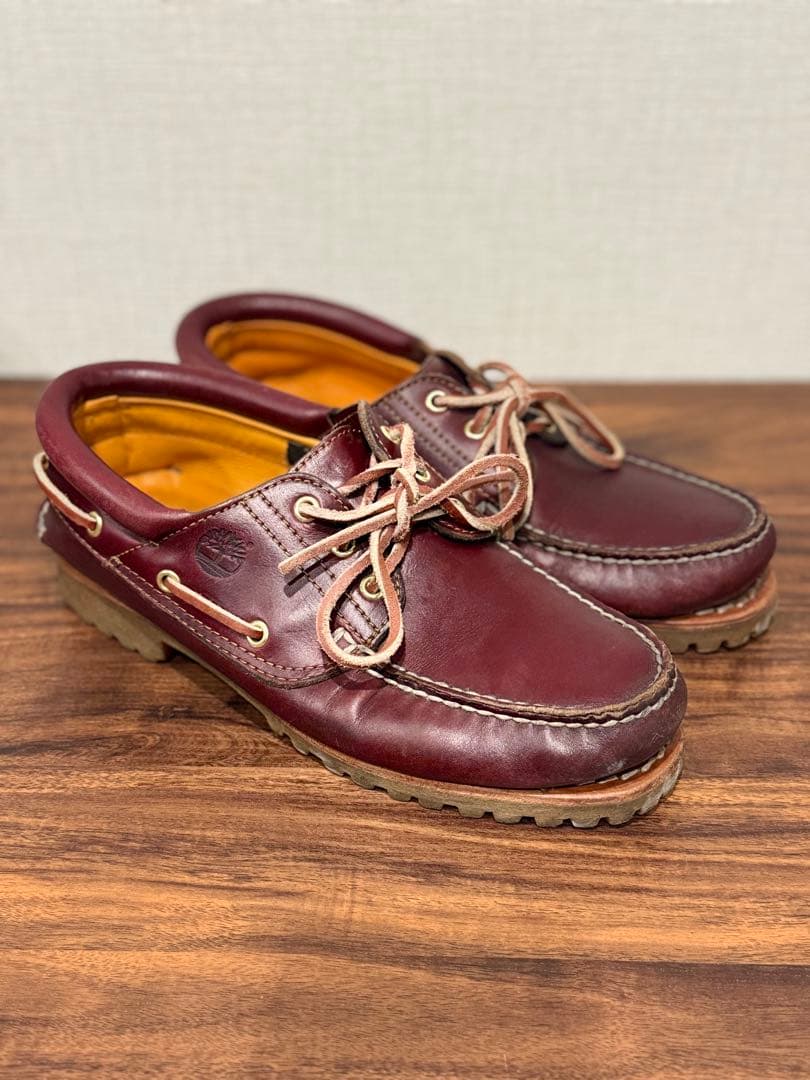 Timberland クラシック　バーガンディ デッキシューズ 革靴