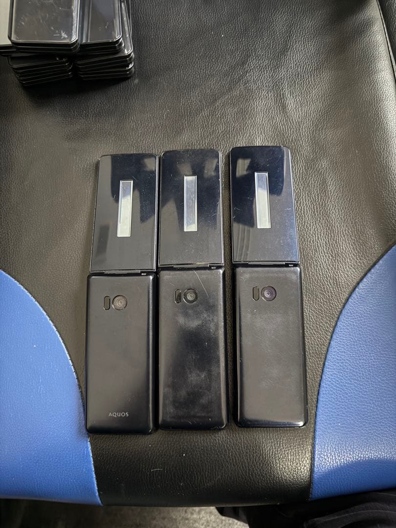 折りたたみ式携帯電話 3台セット 黒 docomo ガラケー