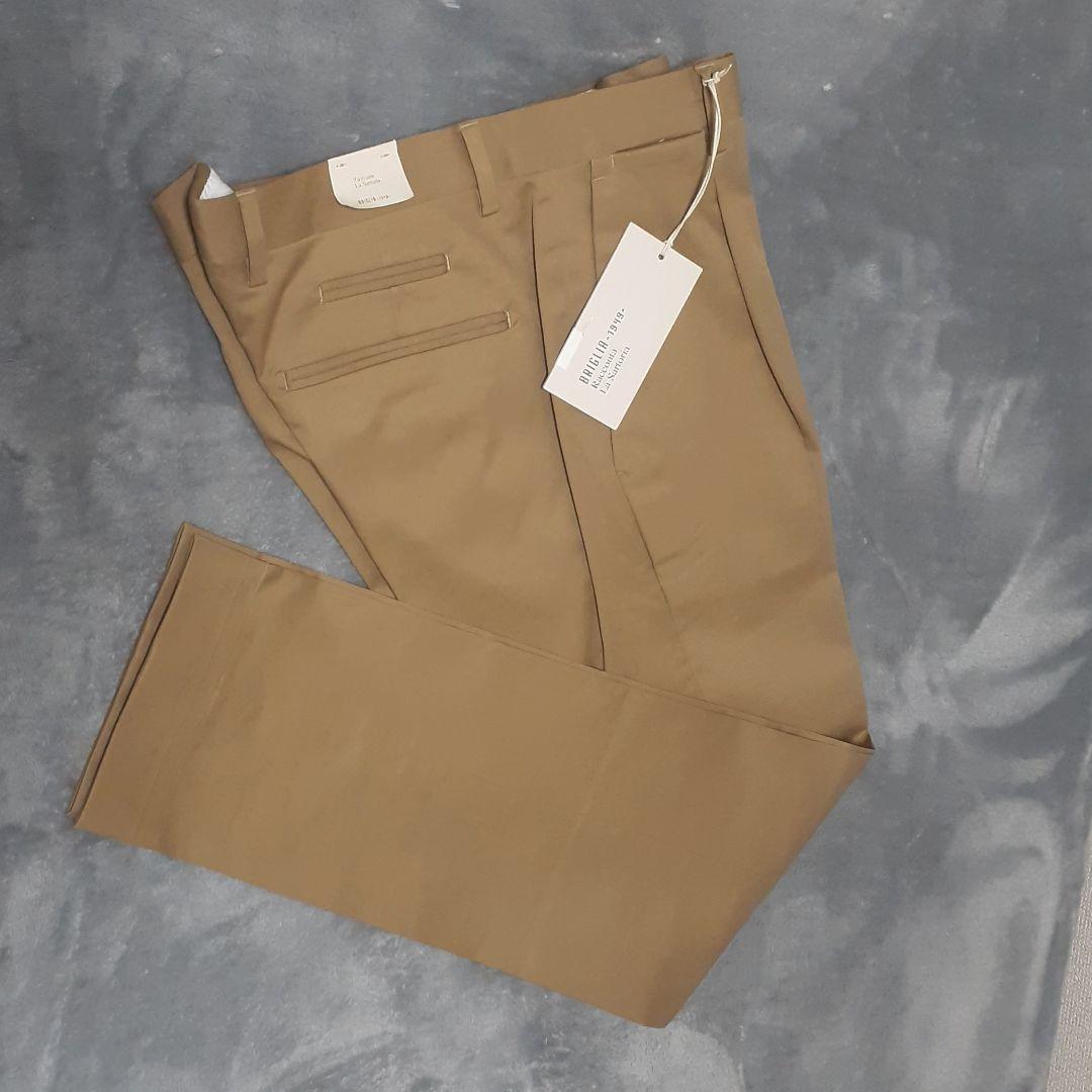 【新品】BRGLIA (ブリリア)キャメル ドレスチノパン 33