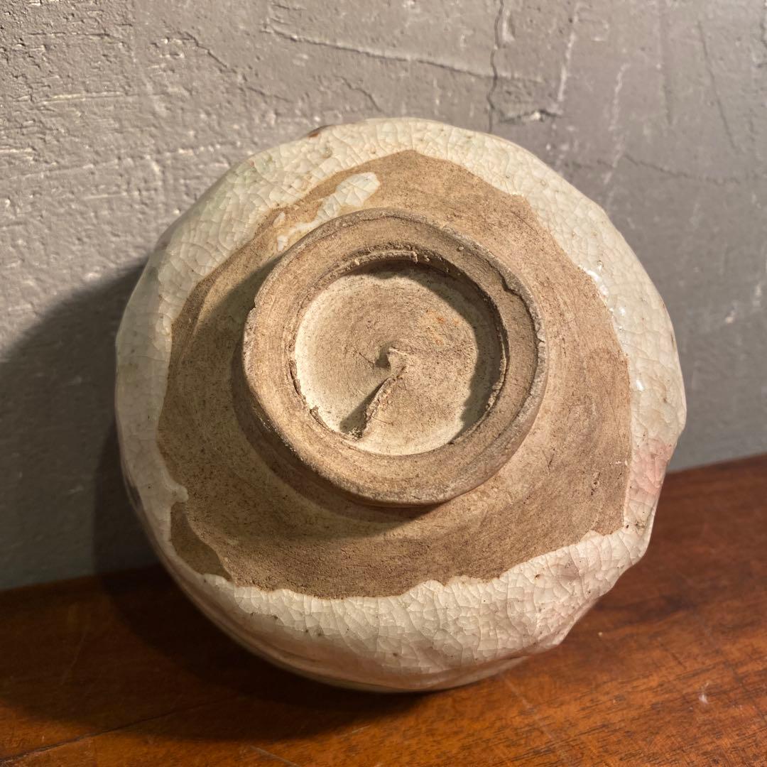 昭和初期 茶道具セット 志野焼 竹製 抹茶碗 茶匙 棗 骨董品 時代物 蔵出し