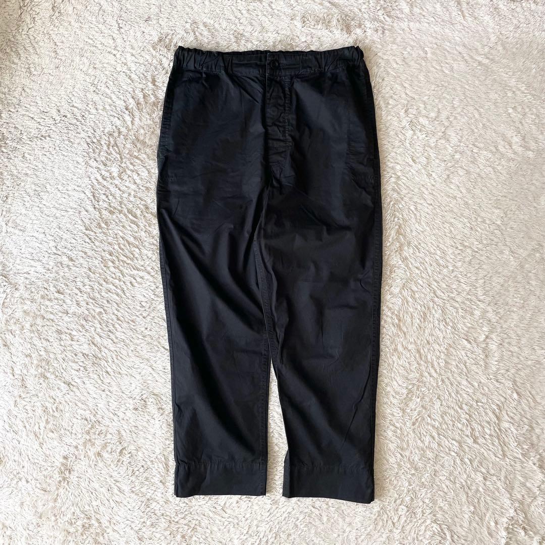 美品 MHL ファインコットンイージーパンツ 1 黒