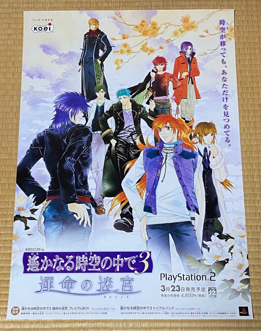 遥かなる時空の中で3 運命の迷宮B2サイズ 告知ポスター