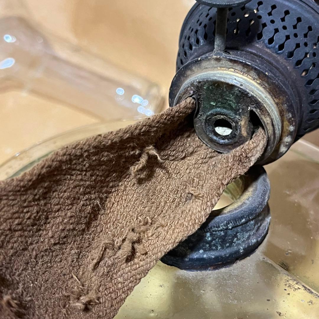 骨董 明治時代 石油ランプ　洋燈