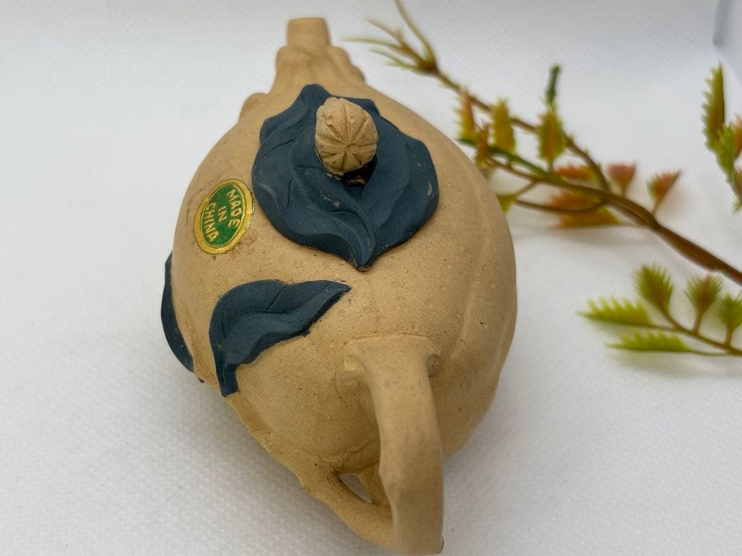 中国美術　朱泥　急須　茶器　茶道具　中国宣興　（ち722）