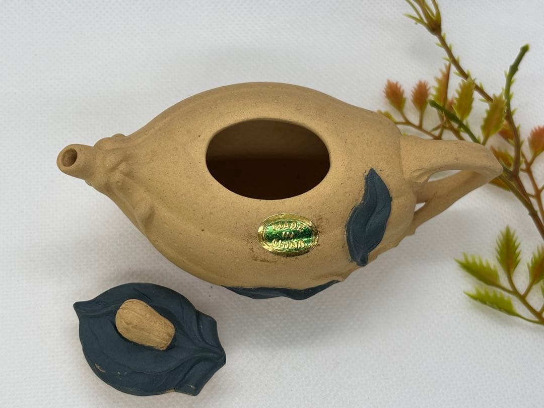 中国美術　朱泥　急須　茶器　茶道具　中国宣興　（ち722）