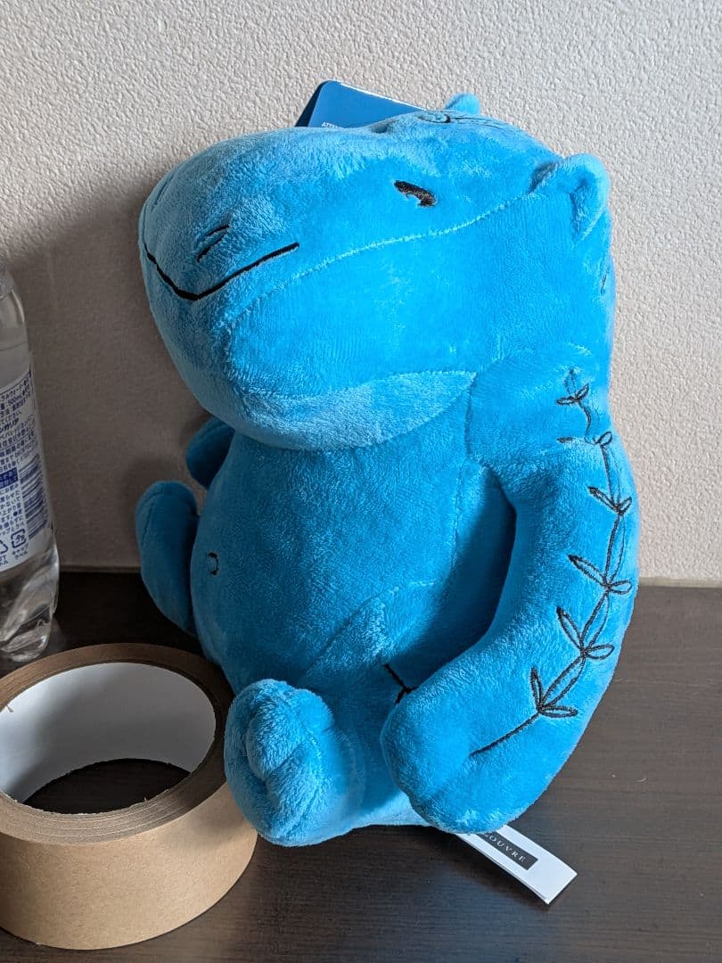 新品青いカバぬいぐるみ大サイズ１ルーブル美術館グッズ　古代エジプト　幸運