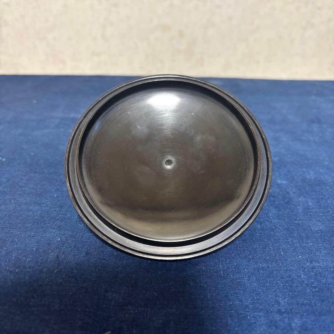 希少/角谷紗村/琉球風炉釜/唐銅風炉/茶釜/野々田電熱器/真塗敷板/底瓦/茶道具
