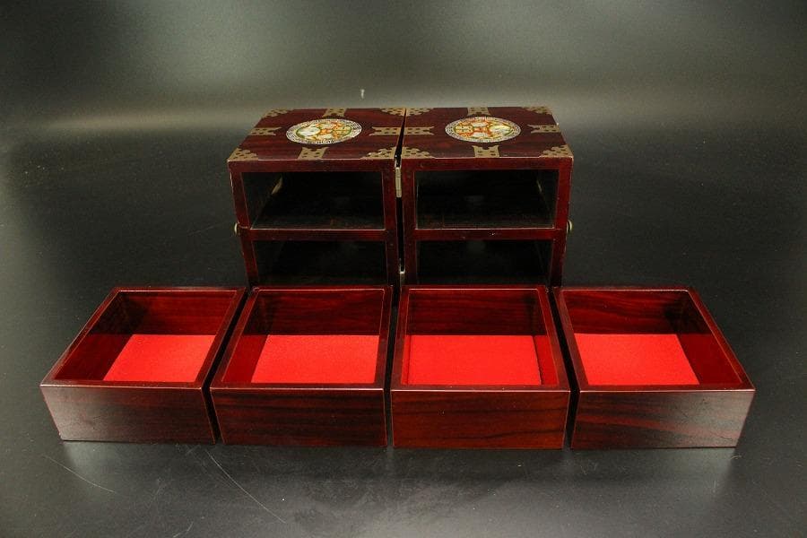 朝鮮 韓国 螺鈿 箱(A846)