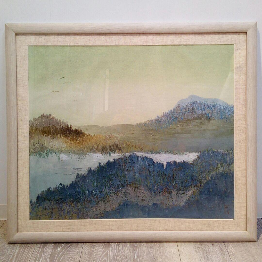 M▽大型水彩額　絵画　額♪