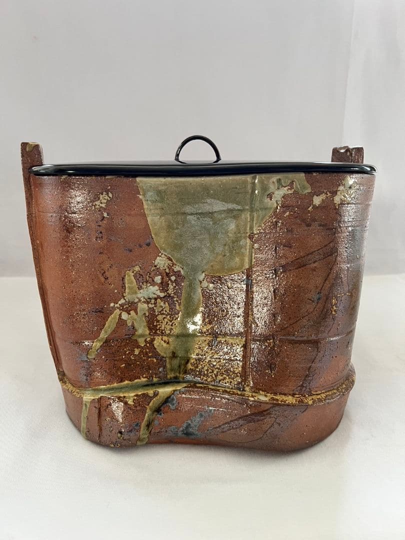 手桶型 水指  信楽焼 佐久間勝山  茶道具