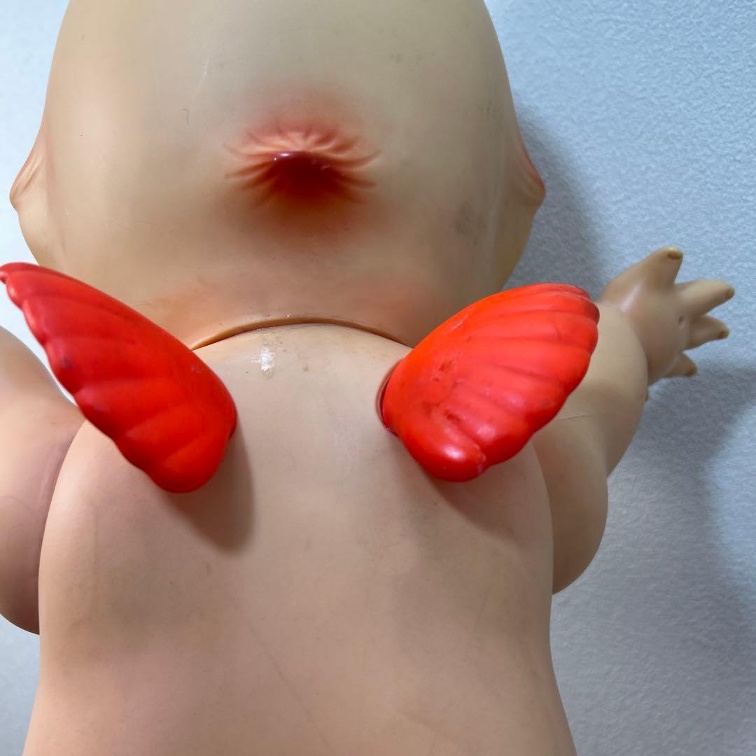 ☆非売品　昭和レトロ　当時物　キューピー人形台座付　高さ83㎝　特大　大きい☆