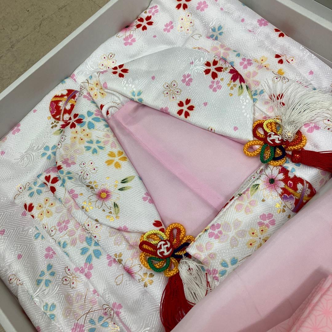 【美品】 七五三 子供 着物 衣裳 5歳 水色 セット