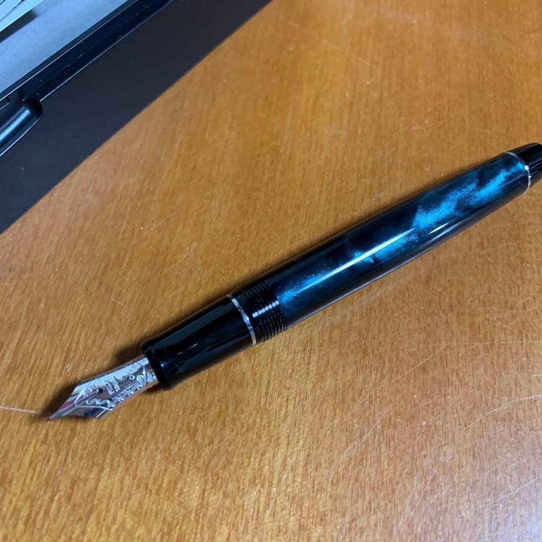 パイロット カスタムヘリテイジSE マーブルグリーン F(細字)