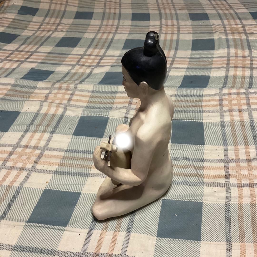 裸弁天様　座像　FRP造形人形。