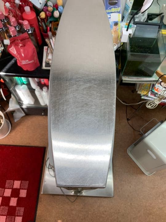 値下げしました。中古 電飾看板 ステンレス製 キャスター付