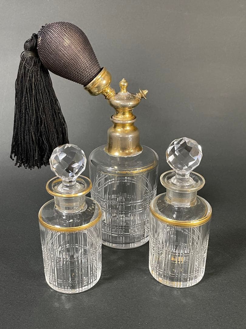 オールドバカラカブールアトマイザー香水瓶3本バカラシール有り