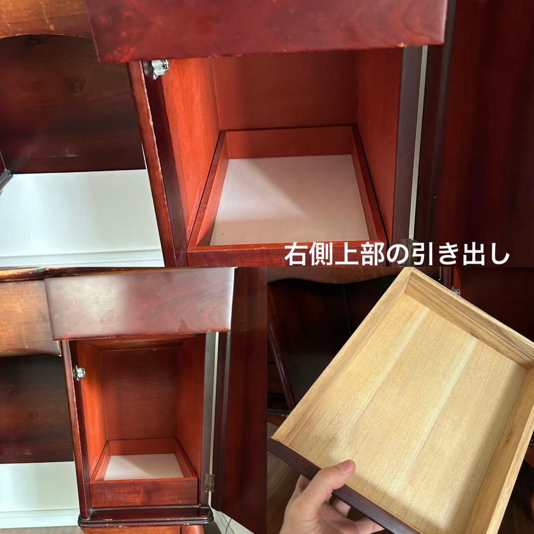 レトロ・アンティークドレッサー・木製クラシック家具ミラー・椅子無し・直接取引可