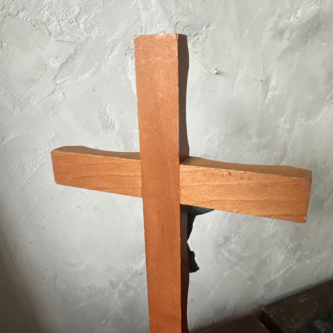 瞬間的お値下げ‼️木製十字架 INRI付き　ヴィンテージ