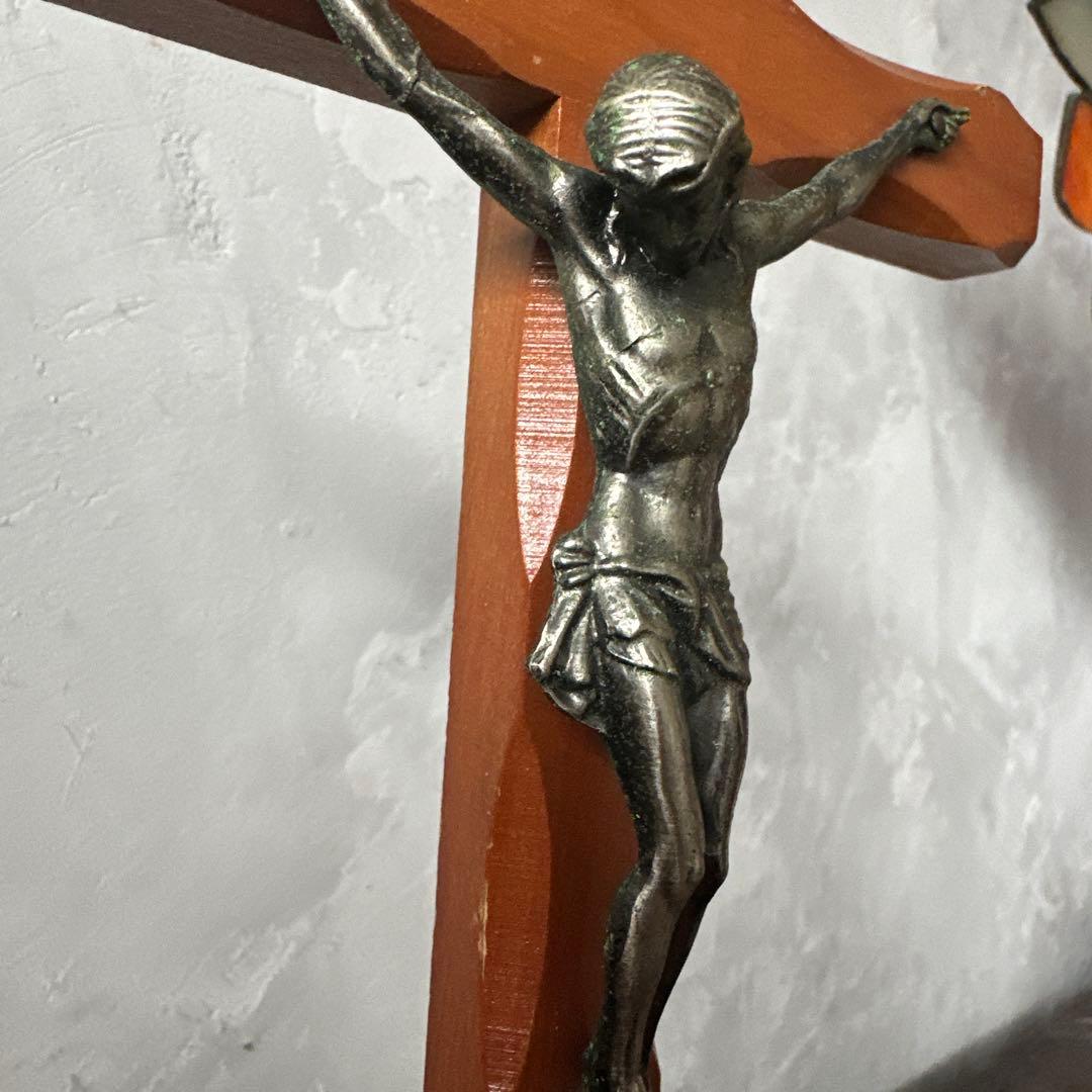 瞬間的お値下げ‼️木製十字架 INRI付き　ヴィンテージ