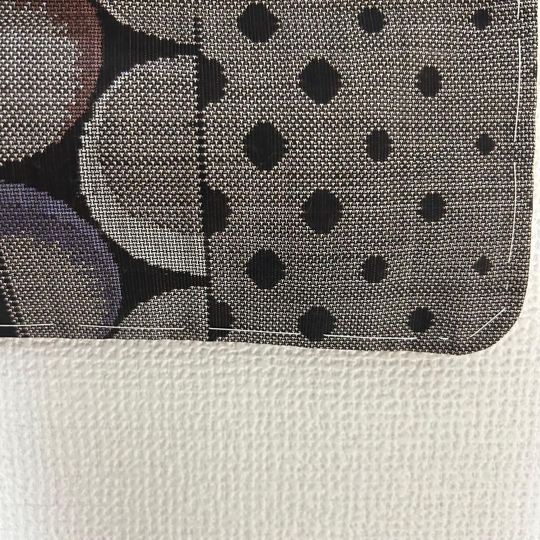 【 値下げ 】 未使用品　オシャレな水玉柄　本場泥大島紬　着物スキ倶楽部４７４