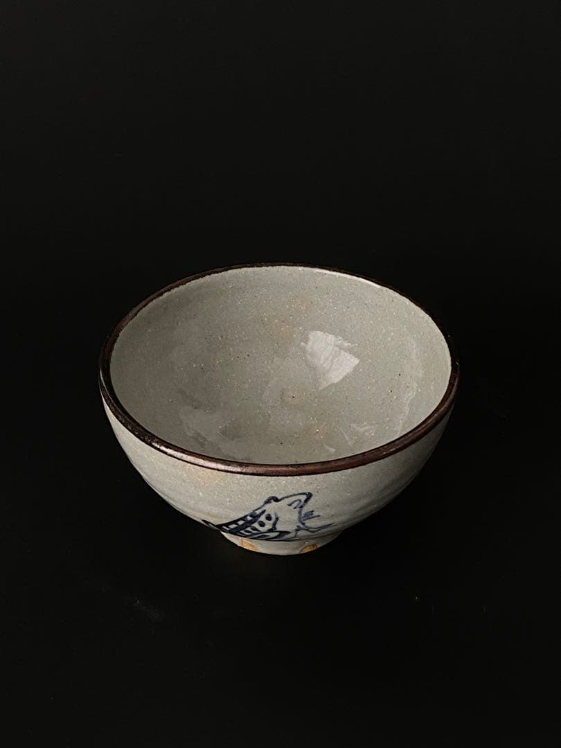 バーナード・リーチ 茶碗（カエルのモチーフ）