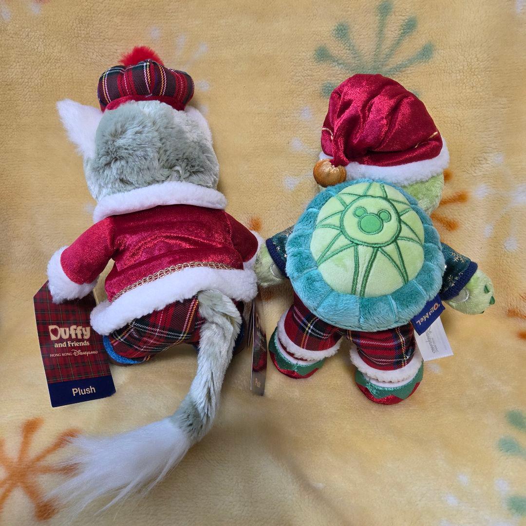 香港ディズニー　クリスマス　ジェラトーニ　オルメル　ぬいぐるみ　２体セット