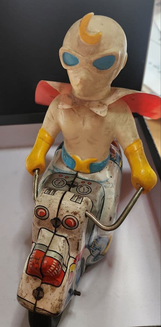 【超貴重】新月光仮面 ブリキ 当時物