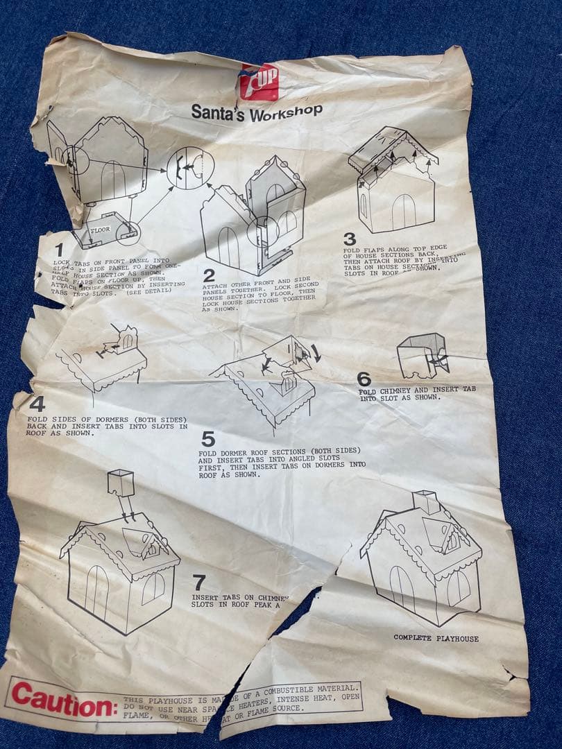 珍品！アメリカ買付け1980's Vintage 7up SANTA WORKS