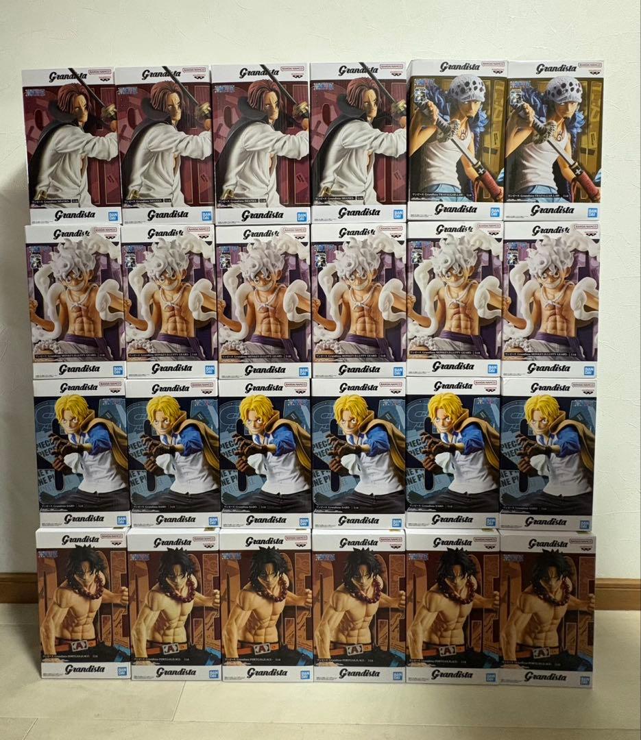 ワンピース　グランディスタ　フィギュア　5種 24個