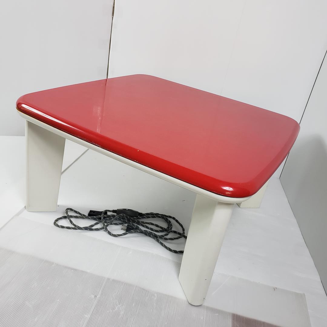 昭和レトロ　赤色　コタツ　藤原ファニチャー