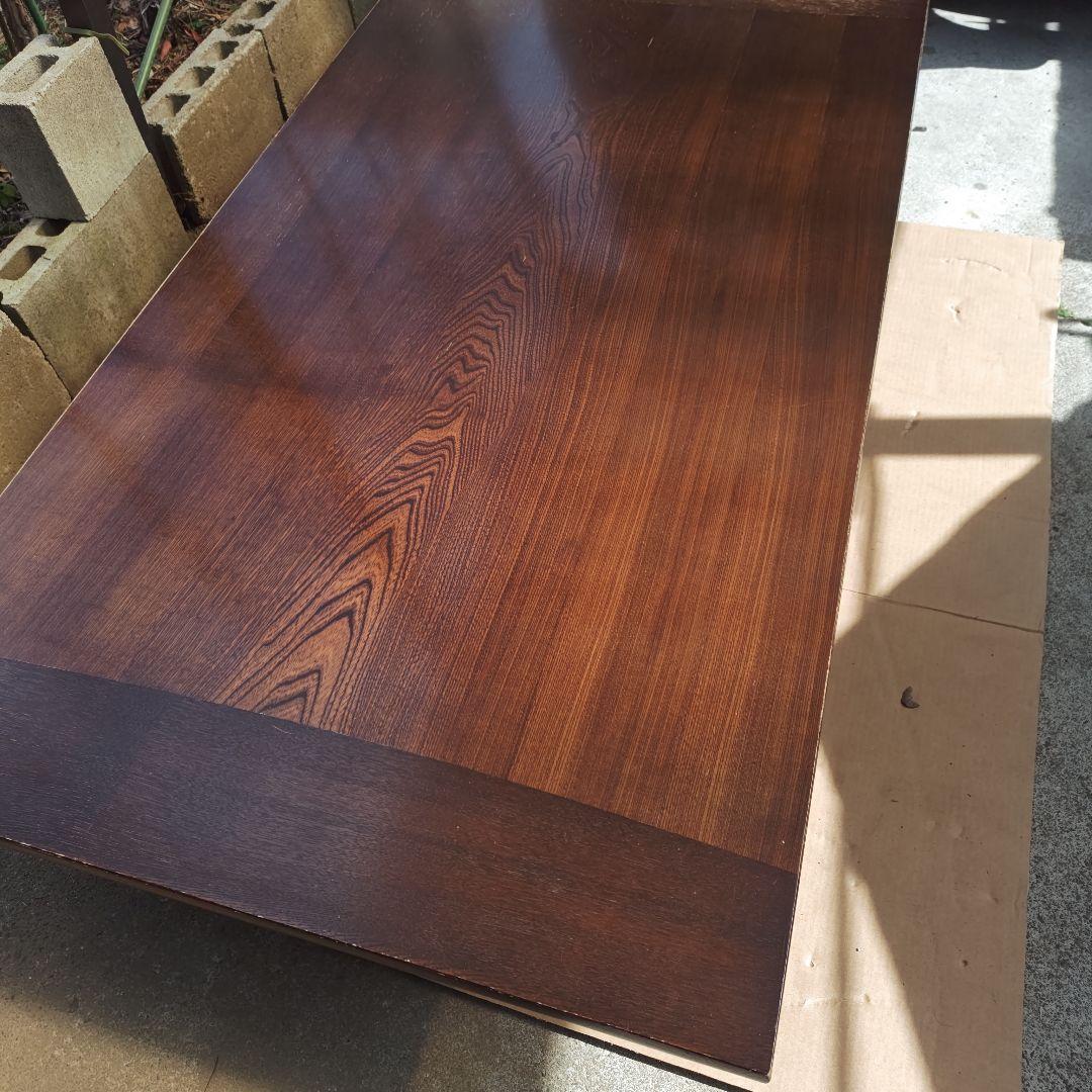 昭和レトロ　カリモク　高級ロー&ハイテーブル　切り替え式　ちゃぶ台　送料込