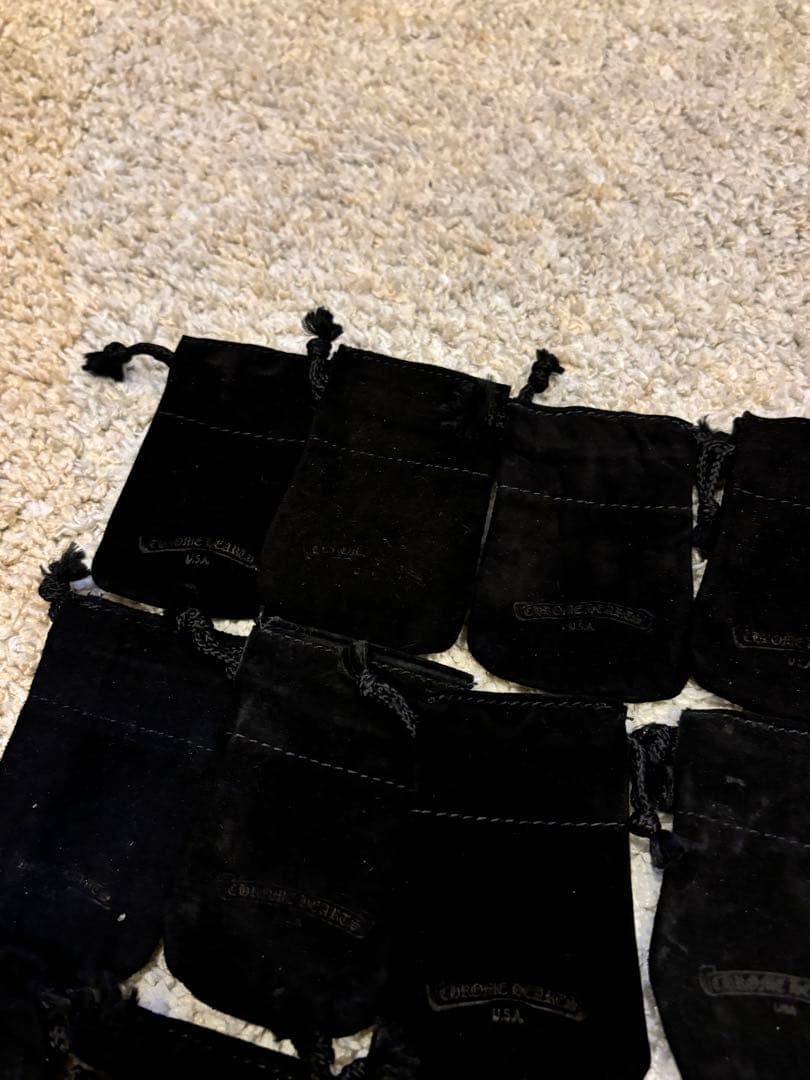 chrome hearts クロムハーツ　革袋　巾着　16枚