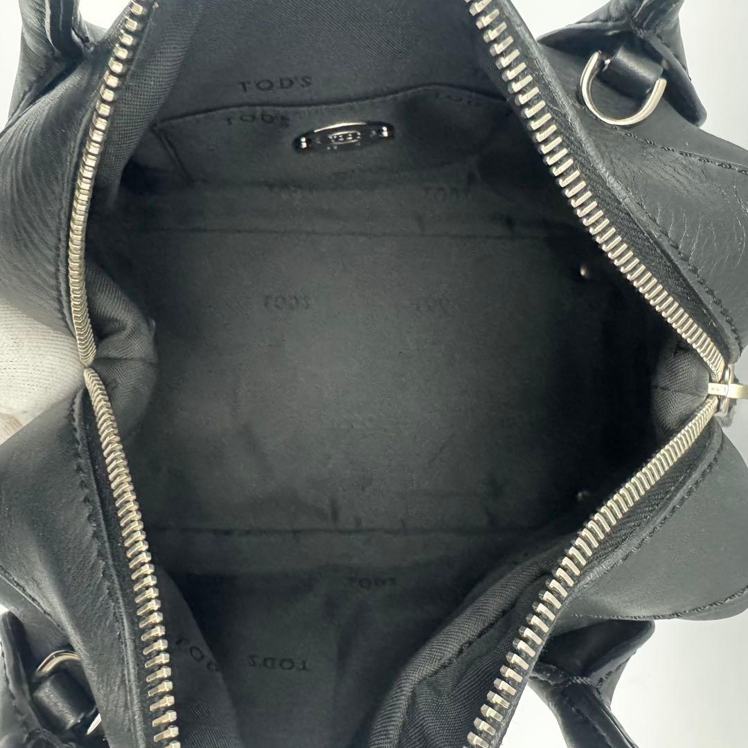 TOD’S トッズ Dスタイリング 2WAY ハンドバッグ ショルダー レザー
