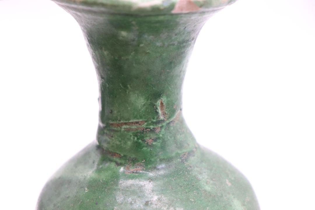 中国　唐時代　緑釉瓶　アンティーク　送料込み260104
