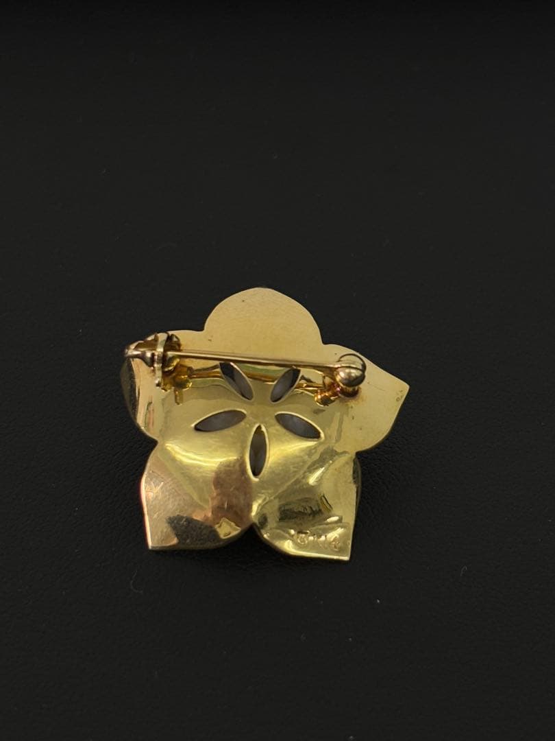 MIKIMOTO K14パールブローチ