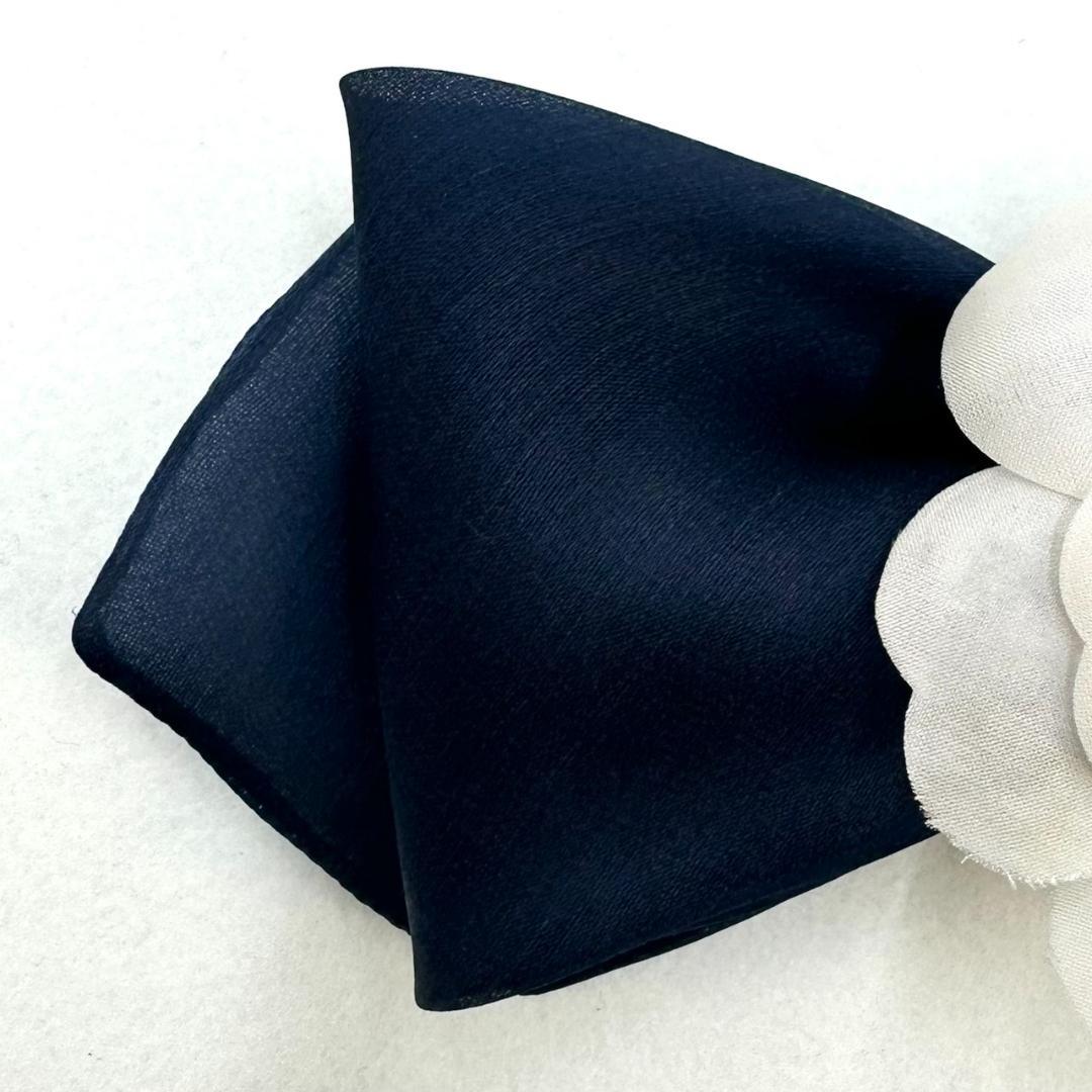 CHANEL シャネル カメリア リボン ヴィンテージ コサージュ ネイビー 白