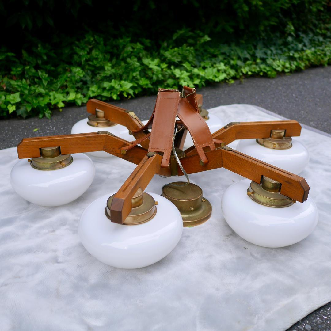 yamagiwa ヤマギワ ミッドセンチュリー シャンデリア 6灯 天井 照明