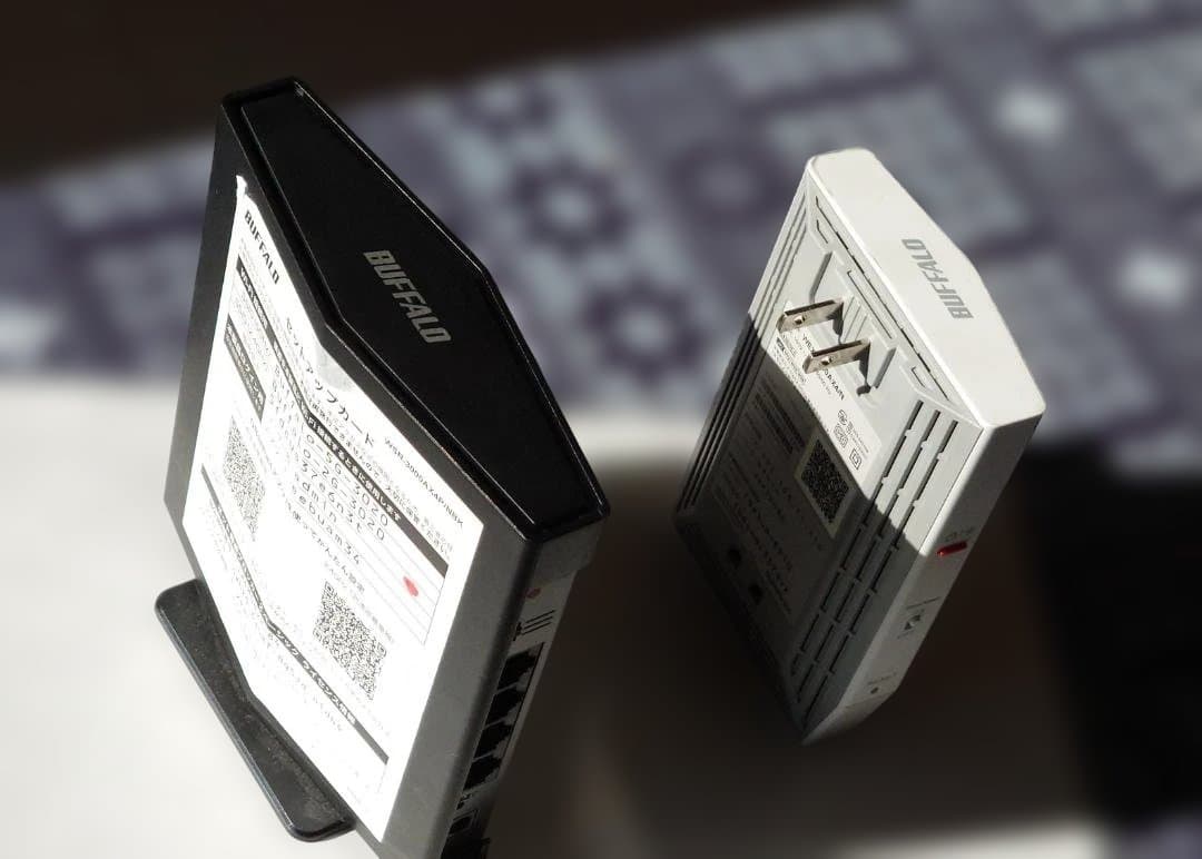 BUFFALO Wifiルーターと無線LAN中継機セット