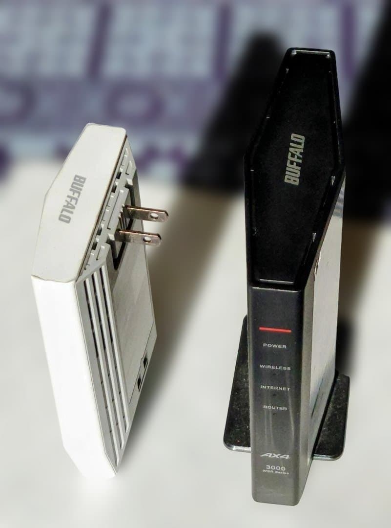 BUFFALO Wifiルーターと無線LAN中継機セット