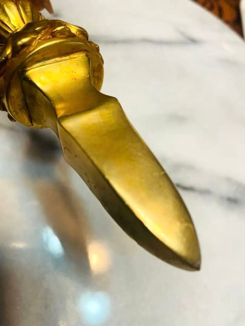 新品 24金張り 独鈷杵 プルパ 金剛杵 仏教 特大サイズ　約23センチ　87