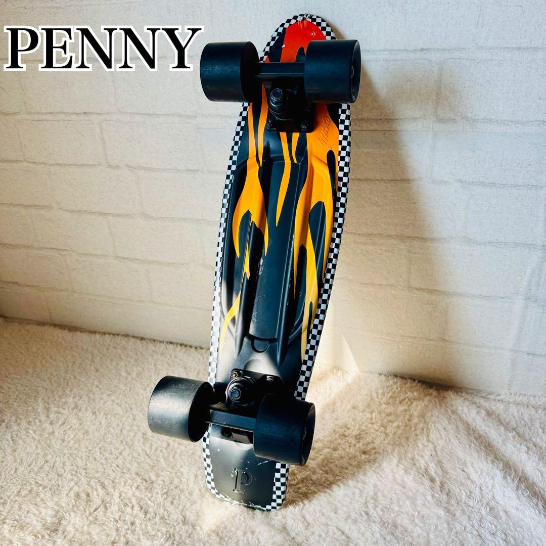美品✨ミニクルーザー Penny 22インチ ブラックフレイム 正規品