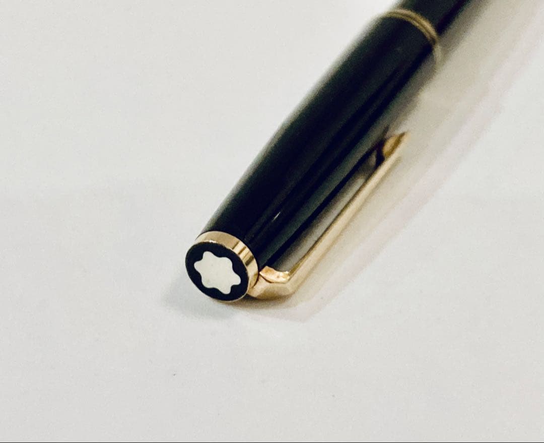 ペン先14金◆モンブラン高級万年筆14K MONTBLANC 1970sブラック