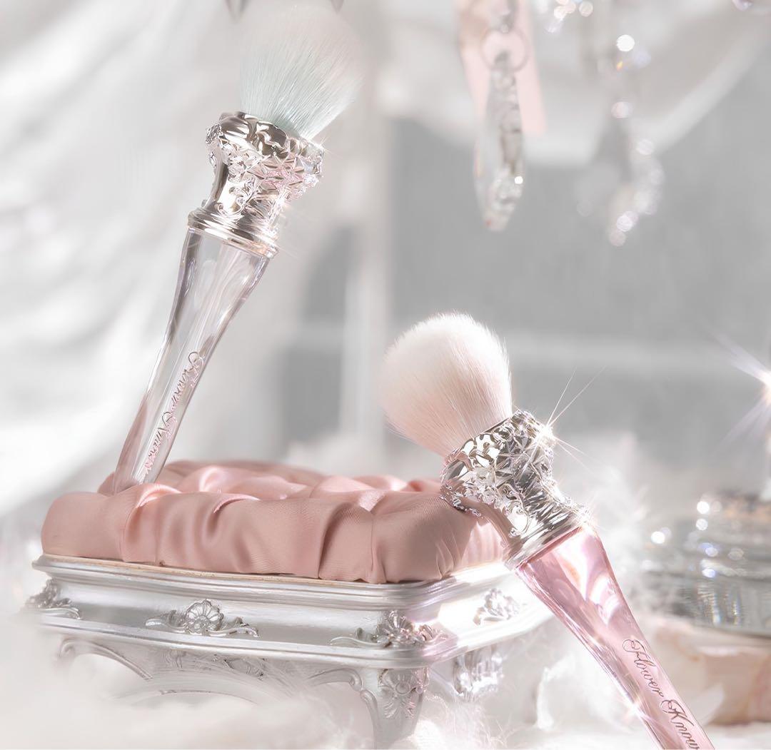 【新品7点セット】フラワーノーズ　スワンバレエ　手鏡＆チーク＆メイクブラシ＆口紅