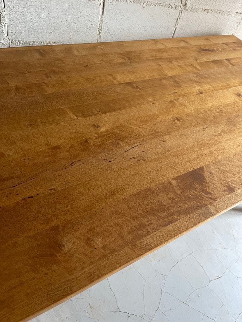 美品　MUJI 無印良品　オーク無垢材　ダイニングテーブル　引出し付
