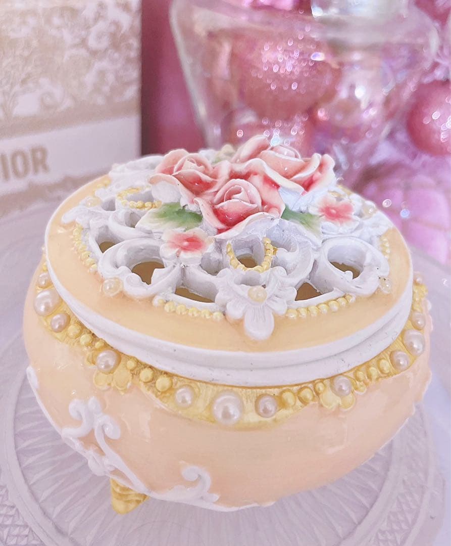 入手困難♡レア♡アンティーク♡リズリサ キャミソール♡小物入れ♡姫系♡薔薇雑貨♡