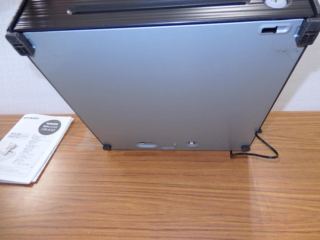 5210 美品設定無料 XE-A147 シャープ ８部門 レジスター 横型領収証