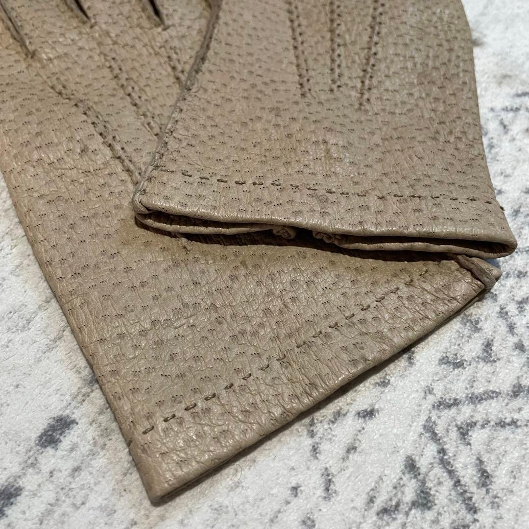 ペッカリー グローブ 革手袋 ベージュ